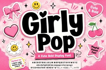 Girly Pop Font: Creative Ideas for Fun and Playful Designs