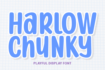 Harlow Chunky Font | Bold Display Typeface for Headlines & Logos