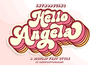 Hello Angela Font Free Download | Stylish Display Typeface