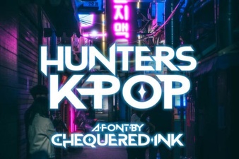 Hunters K-Pop Font: Bold and Trendy K-Pop Typography