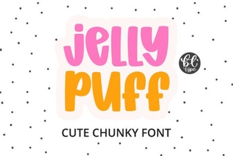 Jelly Puff Font – Fun and Playful Display Typeface for Creative Projects