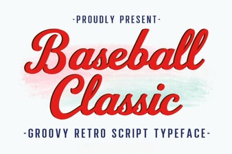 Baseball Classic Font for Vintage Sports Design Projects