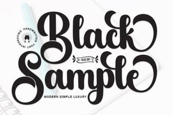 Black Sample Font: Bold Typography for Creative Design Projects