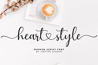 Heart Style Script Font Free Download for Creative Designs