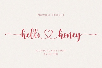 Hello Honey Font - Free Script Font Download | Elegant Handwritten Style