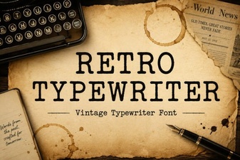 Retro Typewriter Fonts That Add Vintage Charm